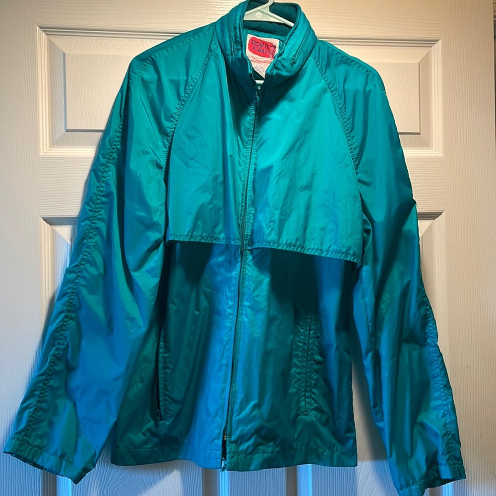 Vintage 90s Stow it Away Windbreaker- Size M